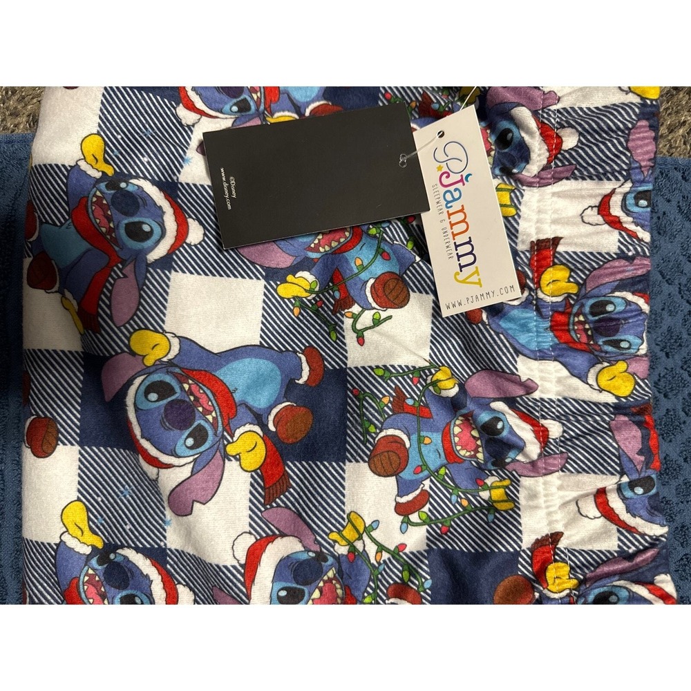 Disney Stitch 5x Christmas pj pants New.